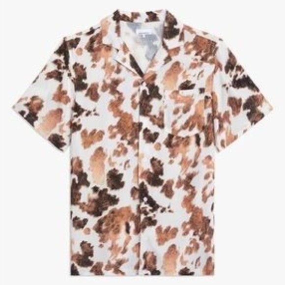 WeWoreWhat Cowhide Boyfriend Shirt | Size M - Picture 1 of 5